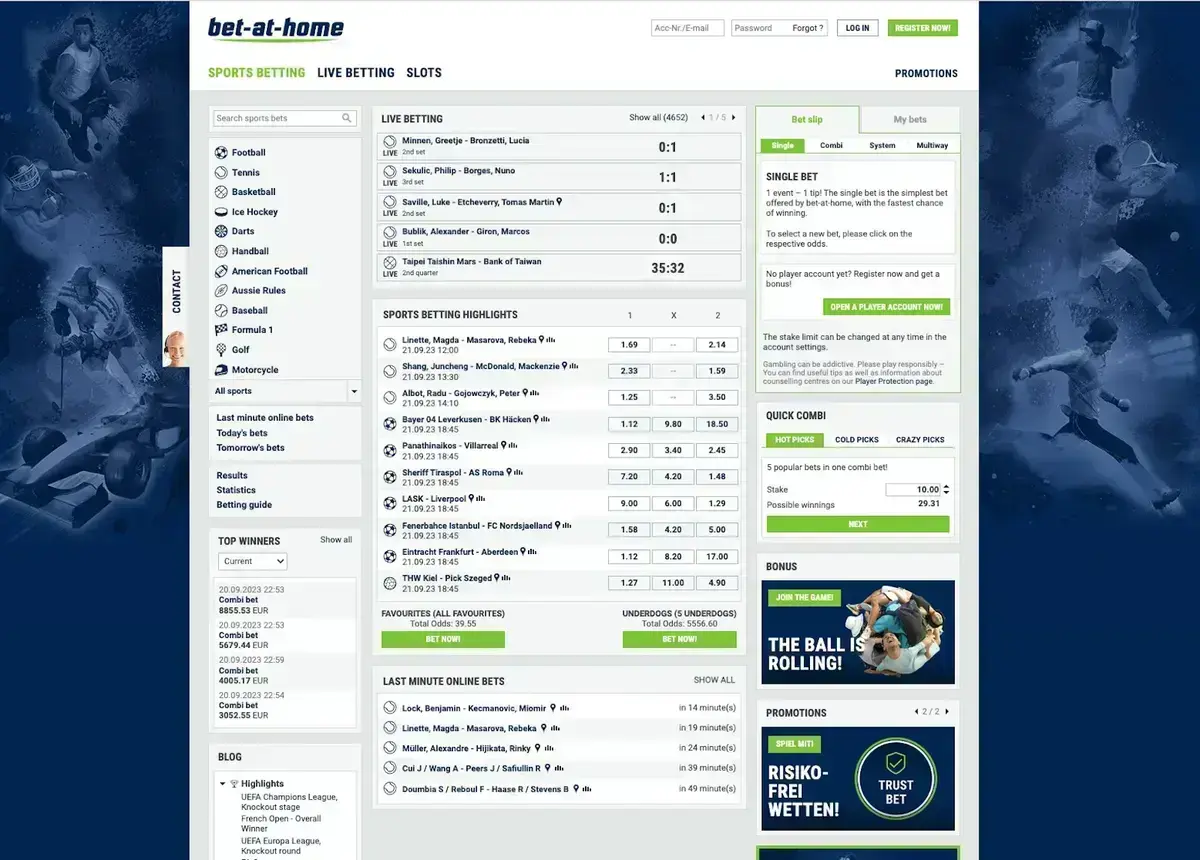 Bet-at-Home Képernyőkép 1